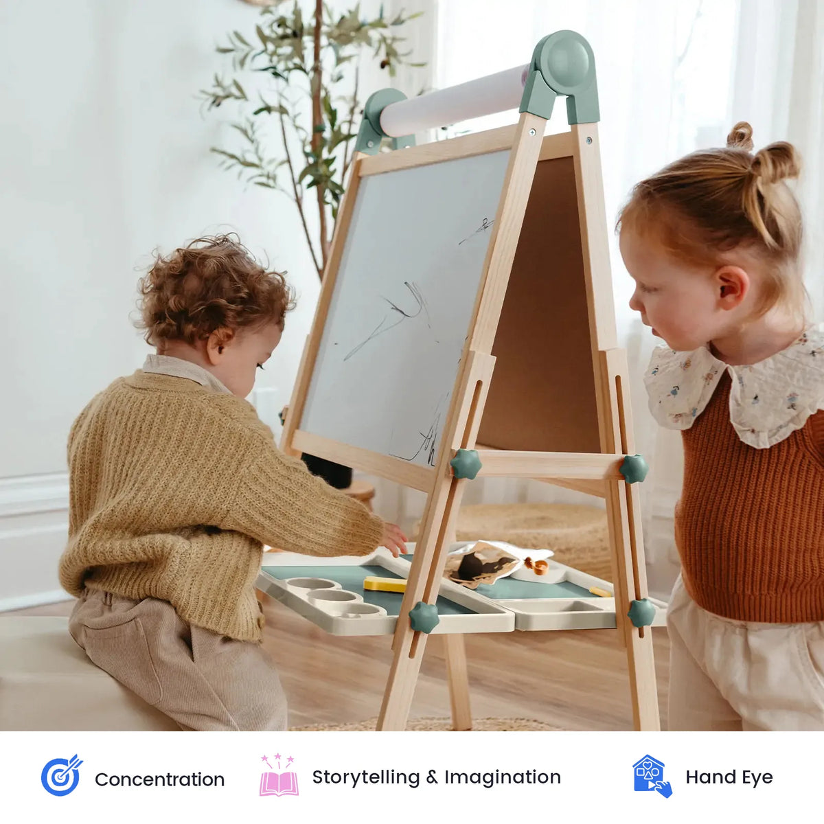 Magnitales Easel & Paper Roll Set
