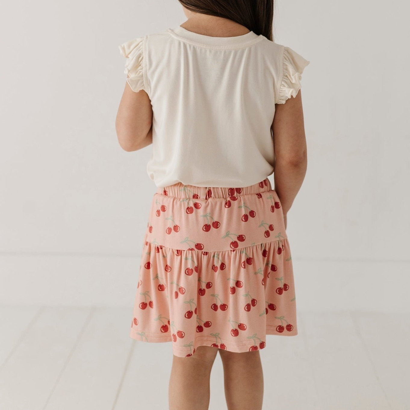 Girls Bamboo Viscose Skort with Built-In Shorts | babysprouts