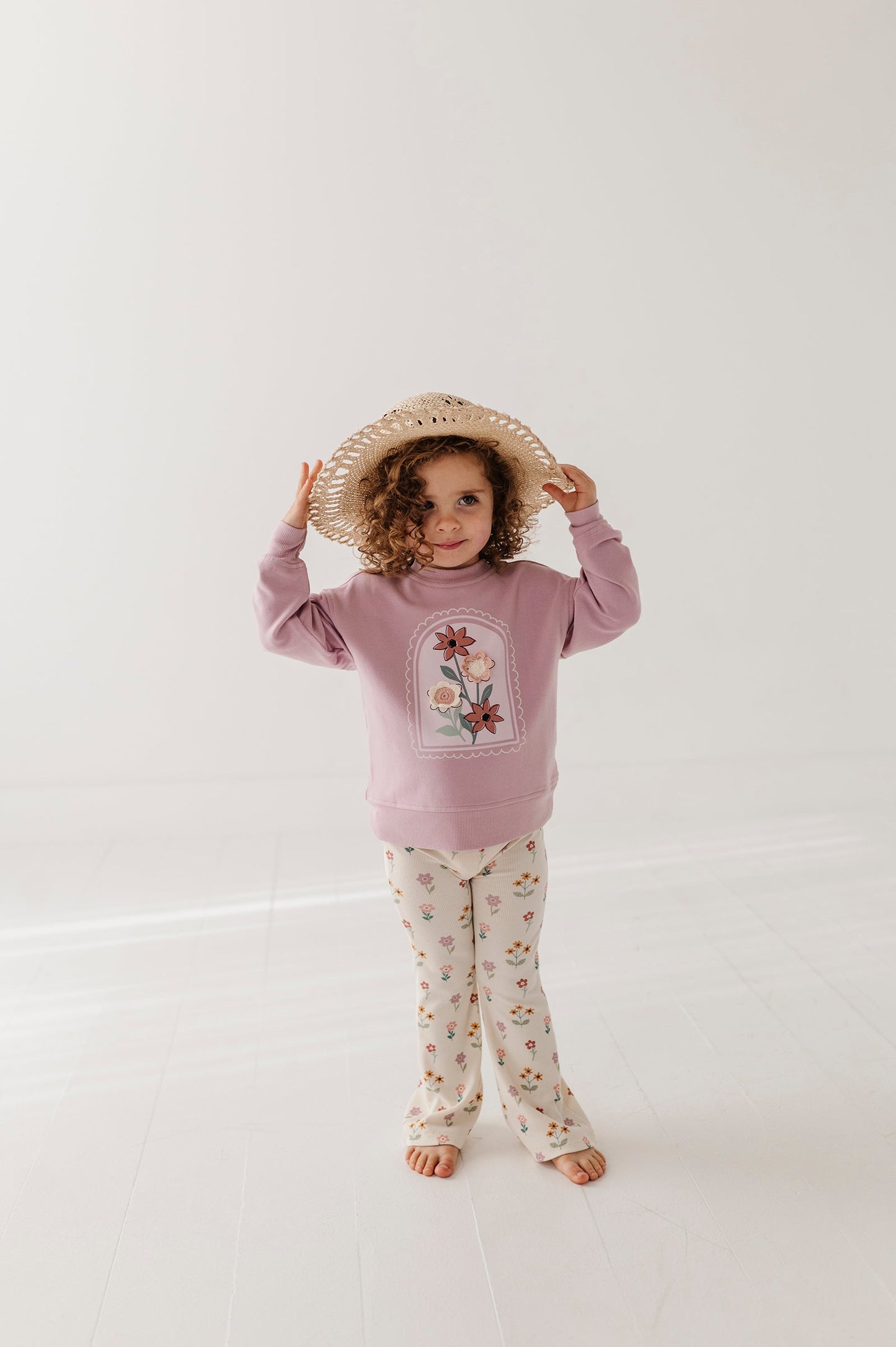 Bamboo Flare Pants - Meadow Bloom