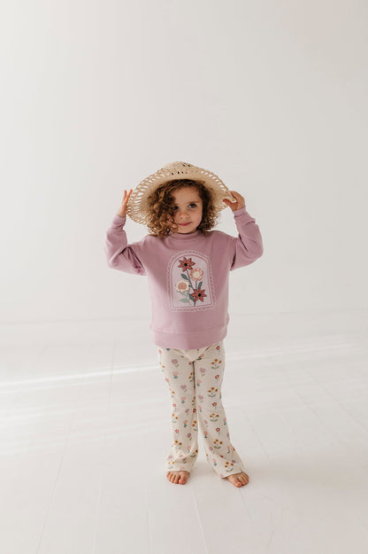 Bamboo Flare Pants - Meadow Bloom