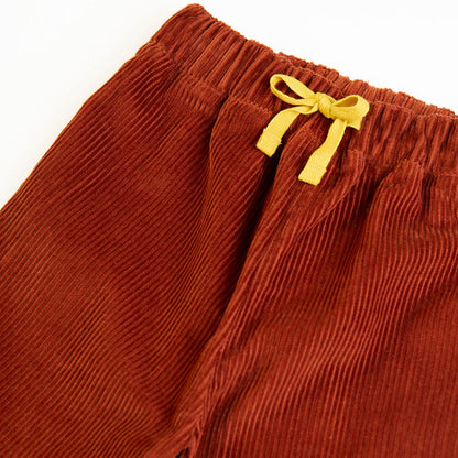Frugi Organic Cotton Knee Patch Corduroys - Highland Cow