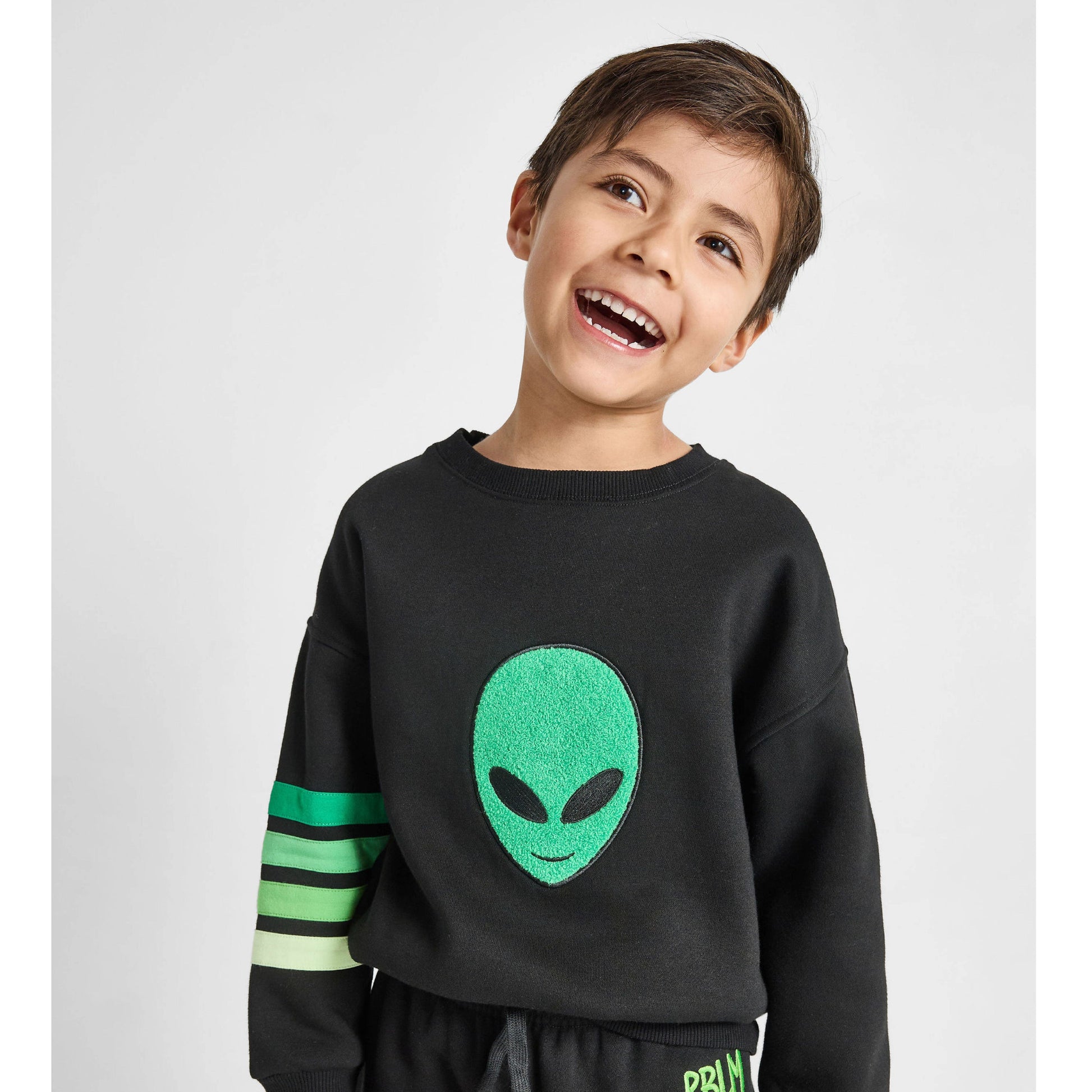 Alien Crewneck Sweatshirt - Organic Cotton & Recycled Polyester | Rebloomed Kids