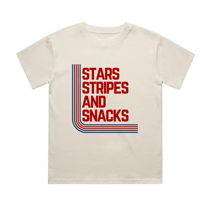 Organic Cotton Stars, Stripes & Snacks T-Shirt | Little Rad Things