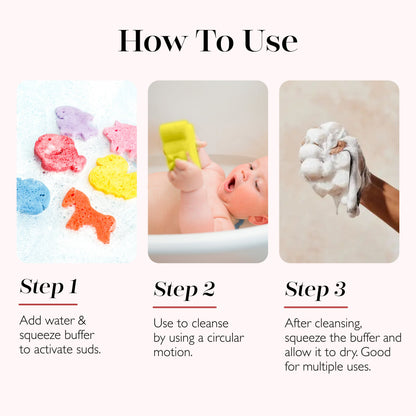 Nature Animals 3-Pack - Kids Body Wash Sponge Set | Spongellé 