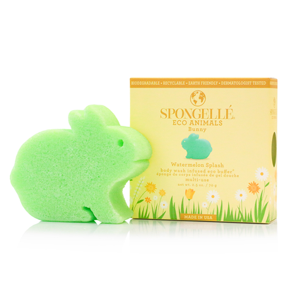 Eco Animals 3-Pack - Biodegradable Kids Bath Sponge Set | Spongellé 
