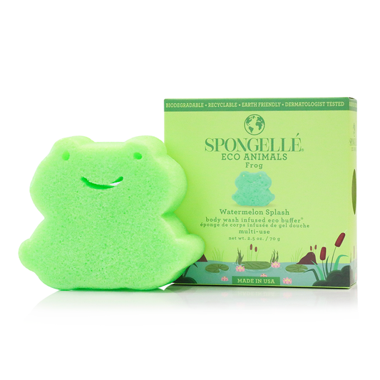 Frog Eco Body Wash Buffer - Biodegradable Kids Bath Sponge | Spongellé 