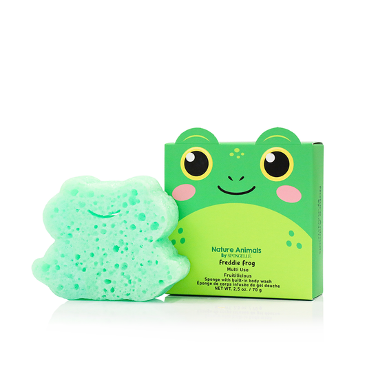 Freddie Frog Body Wash Sponge - Kids Bath Time Fun | Spongellé 