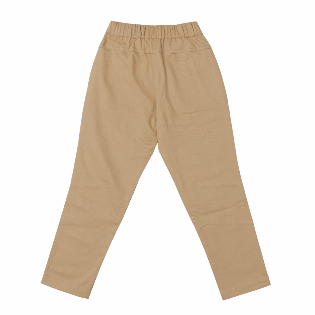 Organic Cotton Twill Kids Pants with Reinforced Knees | Jackalo
