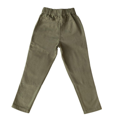 Organic Cotton Twill Kids Pants with Reinforced Knees | Jackalo