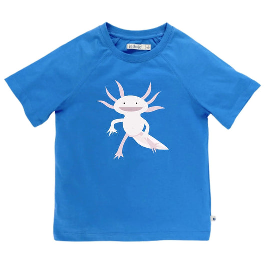Organic Cotton Axolotl Graphic T-Shirt | Jackalo