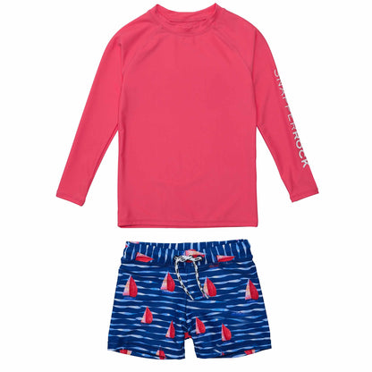 Sailboat Rock Long-Sleeve Swim Set | Snapper Rock
