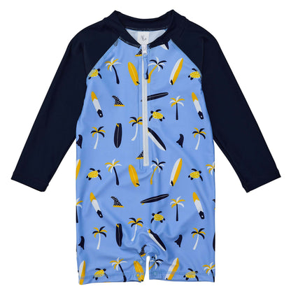 Turtle Break Long-Sleeve Sunsuit | Snapper Rock