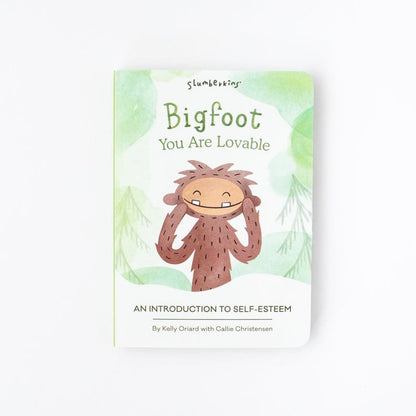 Bigfoot Snuggler Lovey & Self-Esteem Books Set