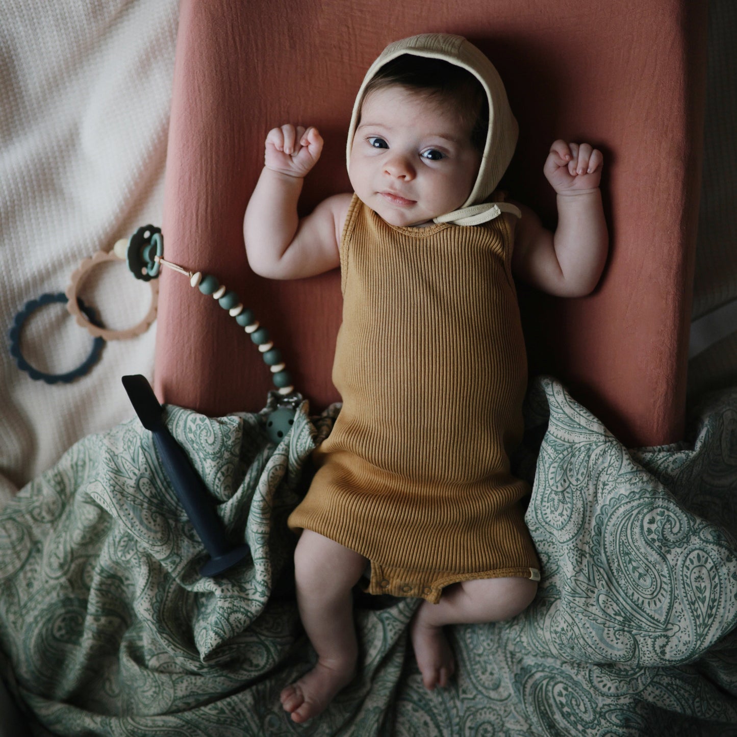 Muslin swaddle blanket, various colors*