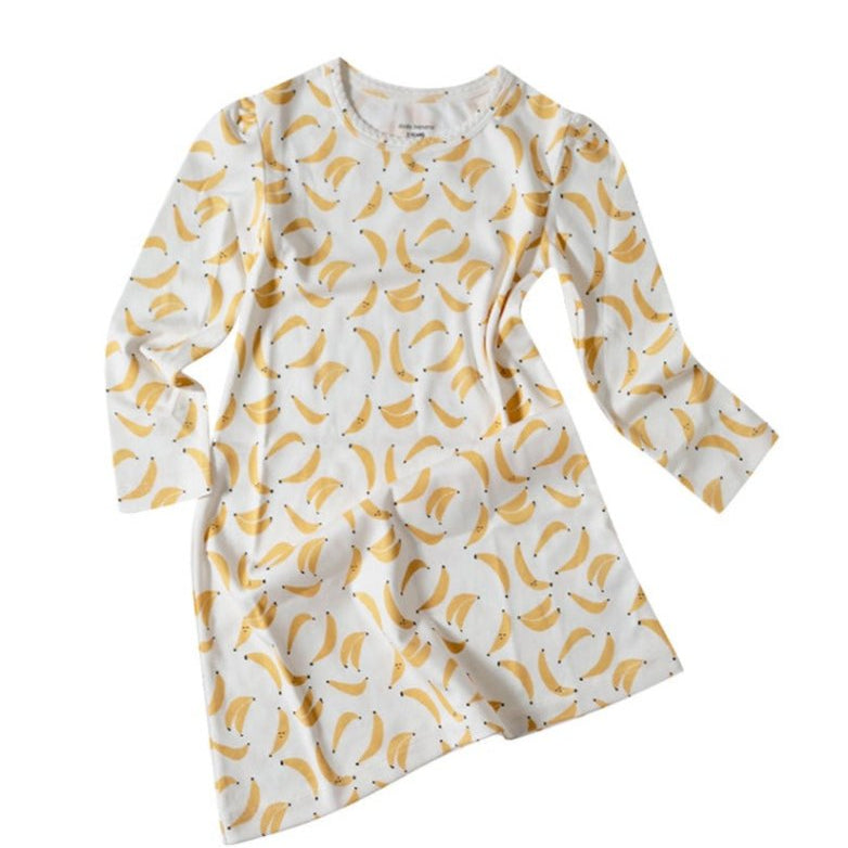 Banana Print Organic Pima Cotton Dodo Dress | Dodo Banana