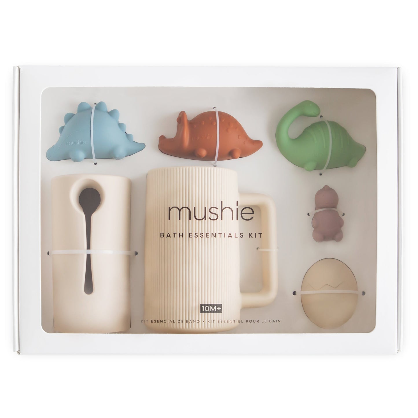 Silicone Bath Essentials Kit - Dinosaur Theme | Mushie