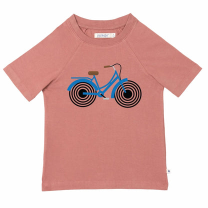 Organic Cotton Bike Ride Graphic T-Shirt | Jackalo