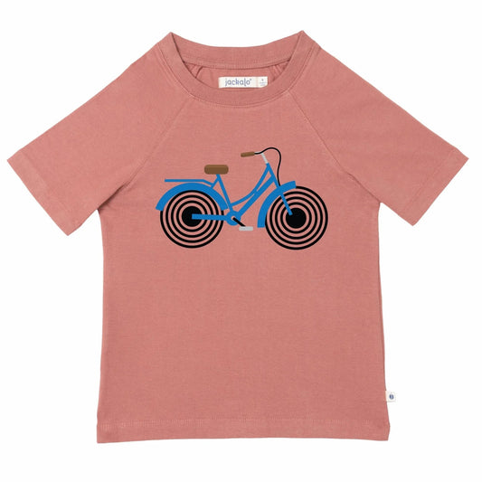 Organic Cotton Bike Ride Graphic T-Shirt | Jackalo