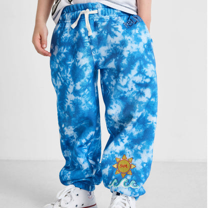 Ocean Tie-Dye Joggers - Organic Cotton & Recycled Polyester | Rebloomed Kids