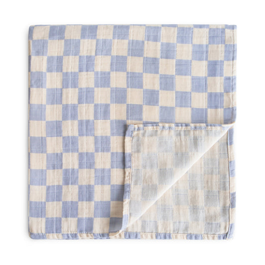 Organic Cotton Muslin Swaddle Blanket - Various Colors | Mushie