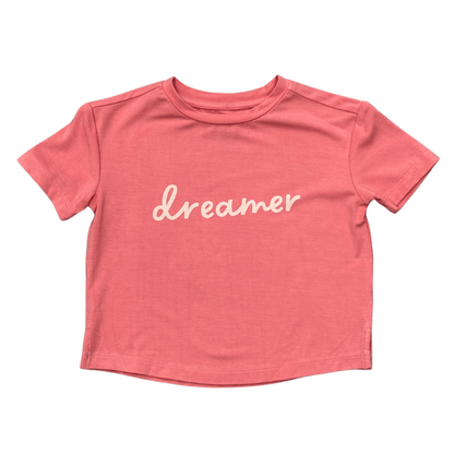 Girls' Bamboo Viscose Boxy Tee - Dreamer | babysprouts