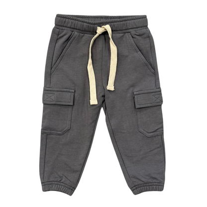 Boys Bamboo Terry Cargo Pants - Durable Kids Pants | babysprouts
