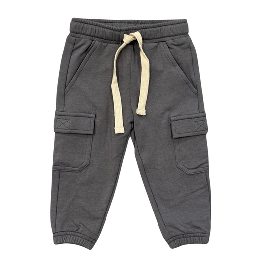 Boys Bamboo Terry Cargo Pants - Durable Kids Pants | babysprouts
