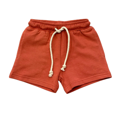 Bamboo Terry Everyday Shorts - Red