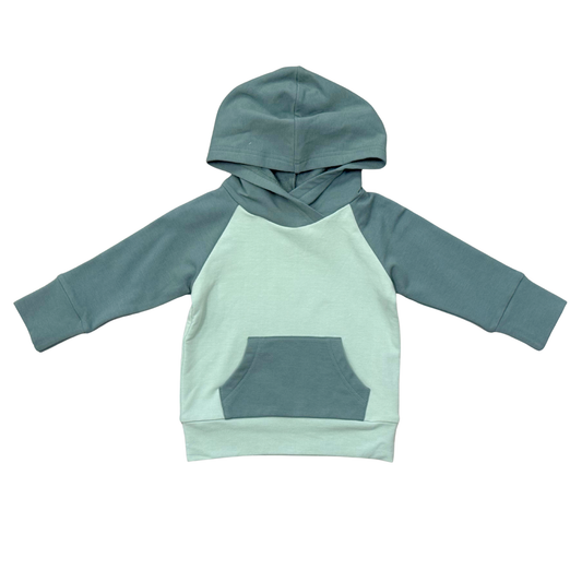 Bamboo Raglan Hoodie - Atlantic