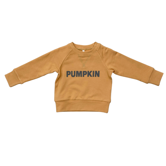 Bamboo Terry Raglan Sweatshirt - Pumpkin