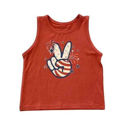Bamboo Tank Top - Americana Prints