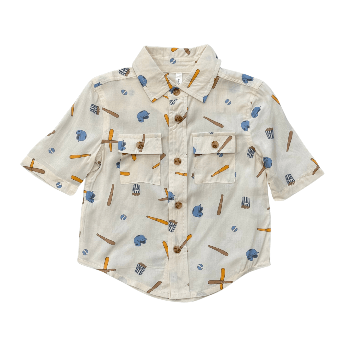 Boys Viscose Utility Shirt with Chest Pockets - Kids Button Up | babysprouts