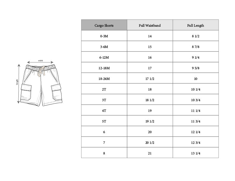 Boys Bamboo Terry Cargo Shorts  | babysprouts
