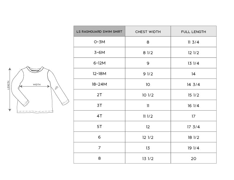 Recycled Polyester Long Sleeve Rash Guard