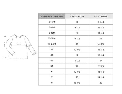 Recycled Polyester Long Sleeve Rash Guard