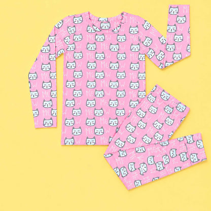 Modal Pajama Set - Kitty Cats