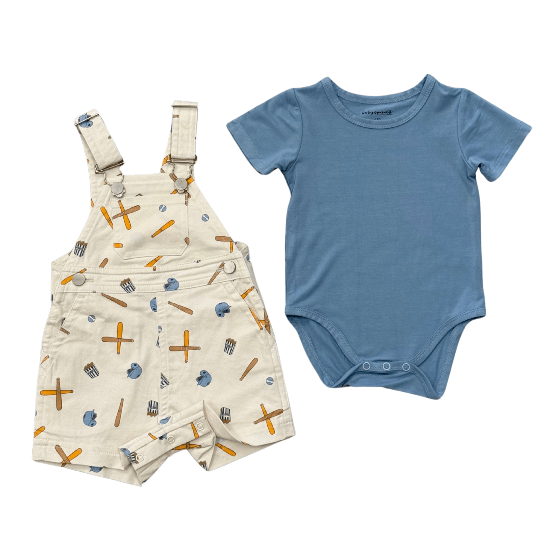 Overalls and Bodysuit Set - Various Colors | babysprouts