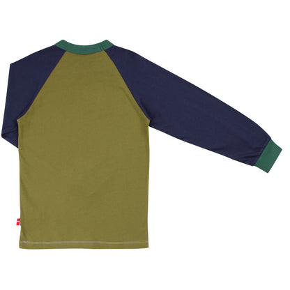 Danefae Long Sleeved Cotton Boys' Raglan Viking T-Shirt- Erik