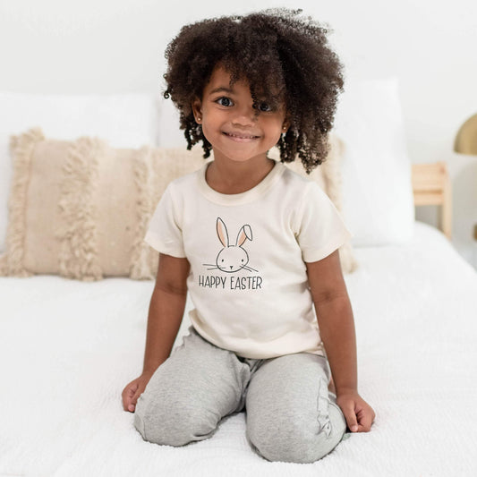 Finn + Emma Organic Cotton Happy Easter Bunny Tee for Kids