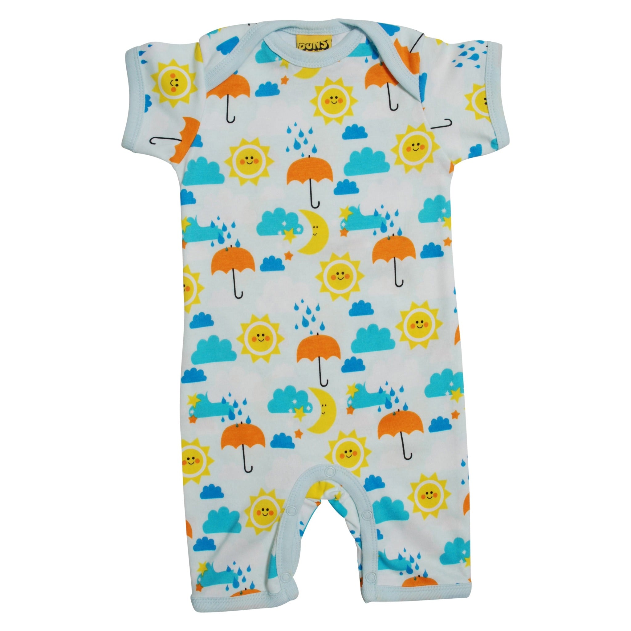 DUNS Sweden organic Short romper- sun & rain