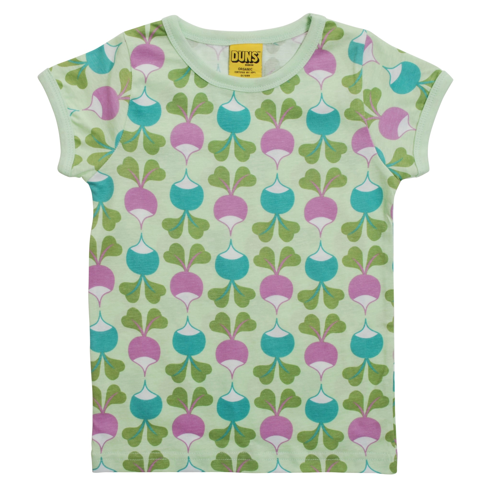 DUNS Sweden organic Short sleeve top- radish, patina green