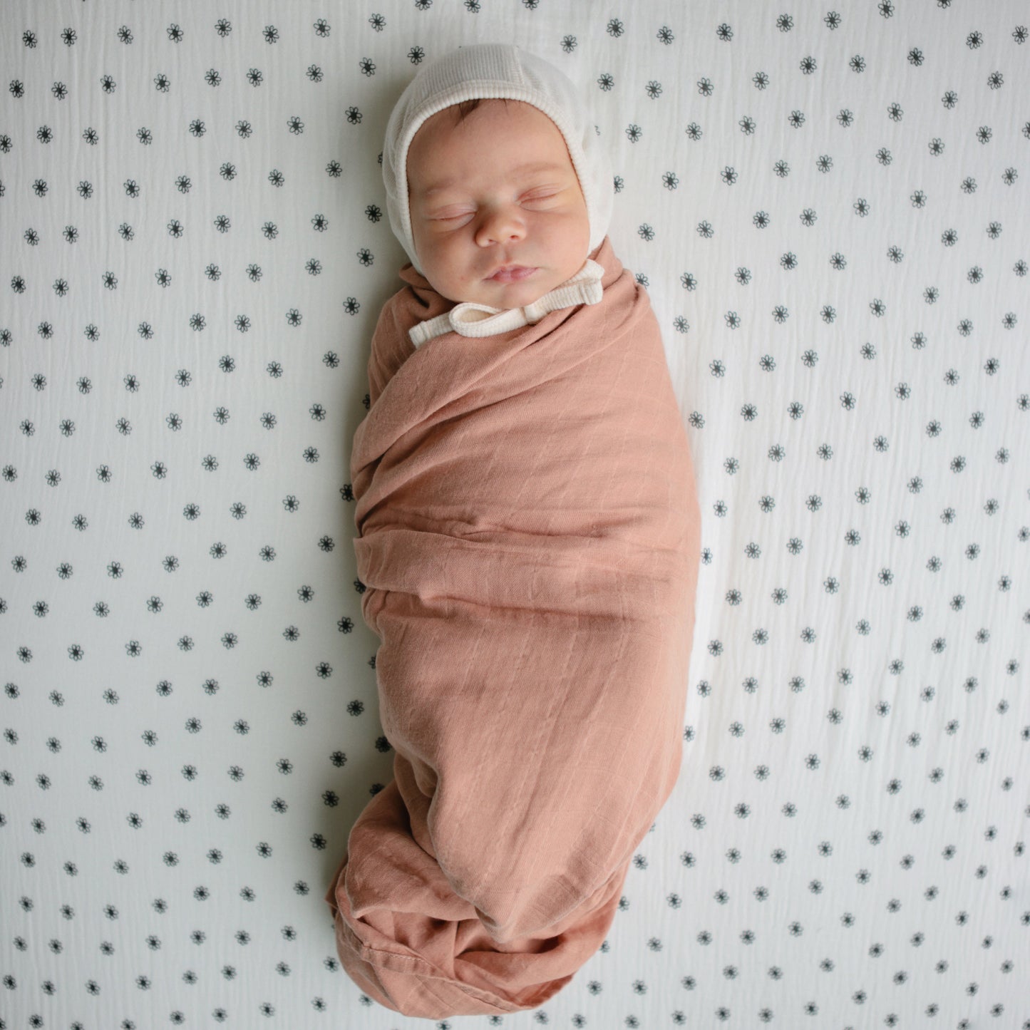 Muslin swaddle blanket, various colors*