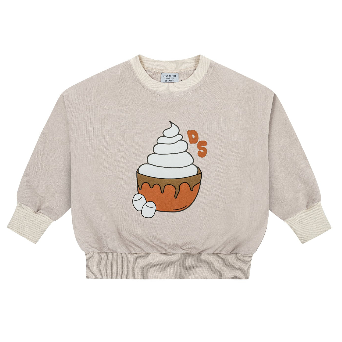 Dear Sophie Organic Kids' Sweatshirt- Hot Chocolate, Caramel