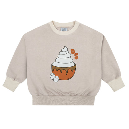 Dear Sophie Organic Kids' Sweatshirt- Hot Chocolate, Caramel