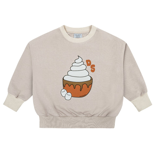 Dear Sophie Organic Kids' Sweatshirt- Hot Chocolate, Caramel