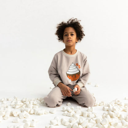 Dear Sophie Organic Kids' Sweatshirt- Hot Chocolate, Caramel