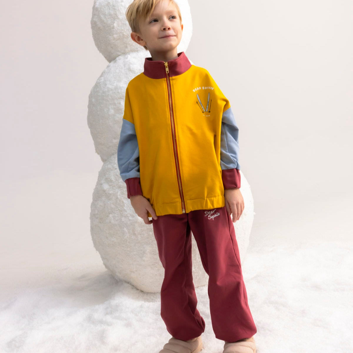 Dear Sophie Organic Kids' Parachute Pants- Red Brick