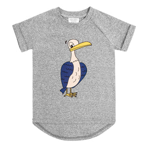 Dera Sophie organic Short sleeve t-shirt- eagle gray melange