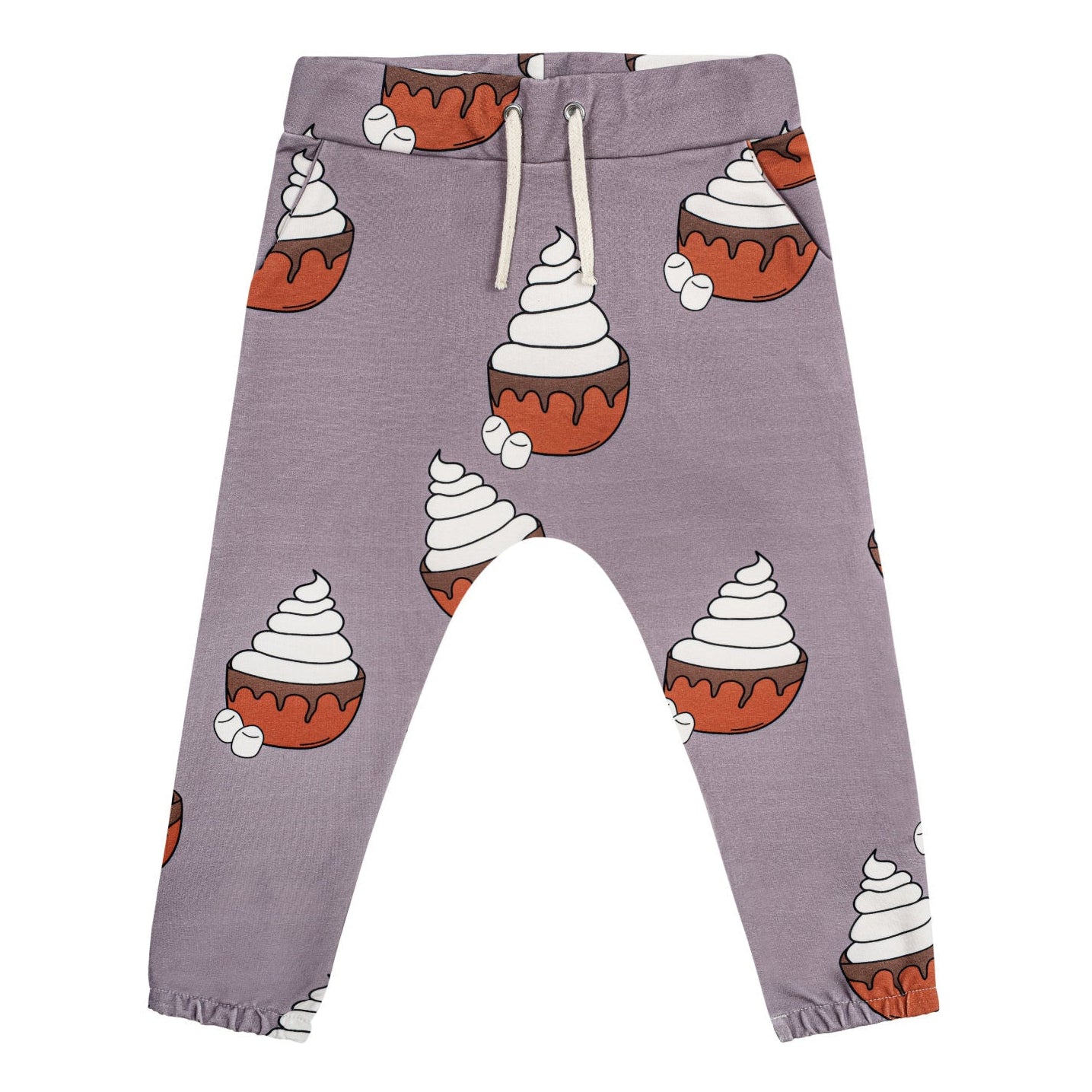 Dear Sophie Organic Kids' Joggers- Hot Chocolate, Taupe