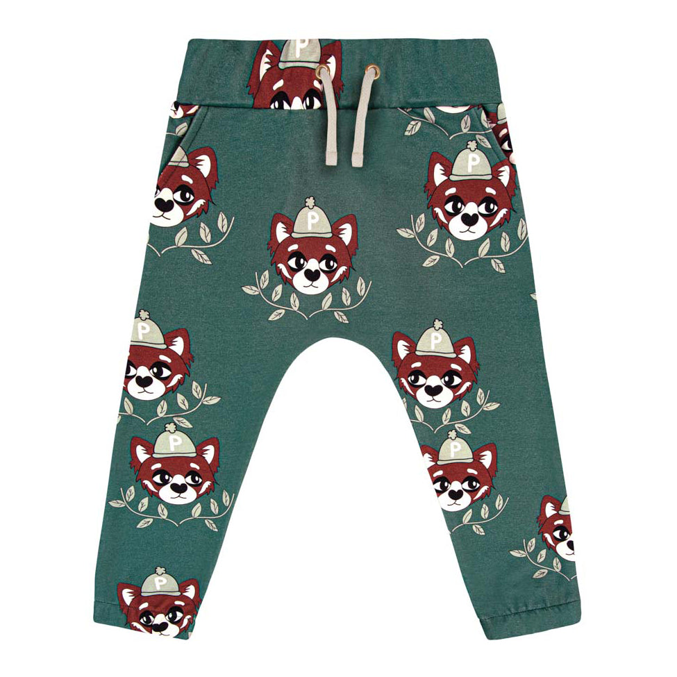 Dear Sophie organic Jogger pants- green panda